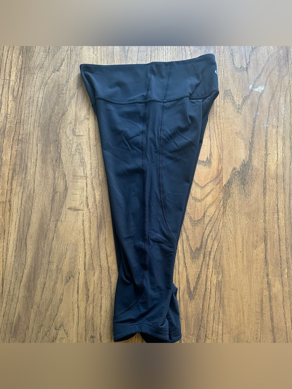 Lululemon Black Leggings - Ready Set Go Crop 21" Size 10 Athletic Tights - Picture 4 of 8